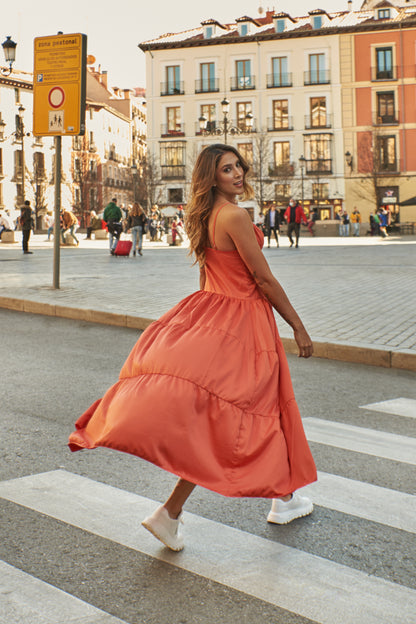 Maxi Vestido Rios Rosas